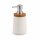 BONJA Seifenspender Wellness aus Dolomit & Bambus – 450 ml