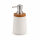 BONJA Seifenspender Wellness aus Dolomit & Bambus – 450 ml