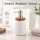 BONJA Seifenspender Wellness aus Dolomit & Bambus – 450 ml