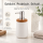BONJA Seifenspender Wellness aus Dolomit & Bambus – 450 ml
