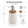 BONJA Seifenspender Wellness aus Dolomit & Bambus – 450 ml