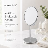 axentia Spiegel  Kosmetikspiegel rund mit 3-fach Vergrößerung