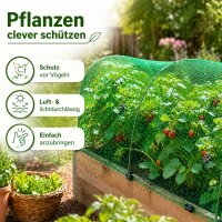 Vogelschutznetz Grün 8 x 8m