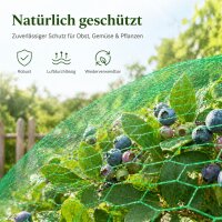 Vogelschutznetz Grün 8 x 8m