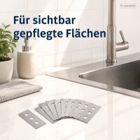 Schaberklingen Edelstahl 0,05x4,3 cm Silberfarben für Reinigungsschaber