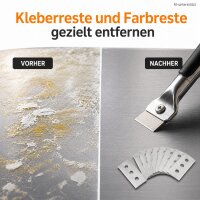 Schaberklingen Edelstahl 0,05x4,3 cm Silberfarben für Reinigungsschaber
