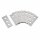 Schaberklingen Edelstahl 0,05x4,3 cm Silberfarben für Reinigungsschaber