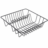Testrut Geschirrabtropfkorb, 35x9,5x34cm schwarz