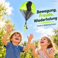 Fallschirmspielzeug 51cm Bunt Kunststoff Kinder Fallschirmspringer