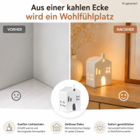 Zuhause Lichthaus runde Tür