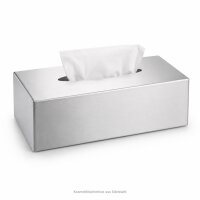 Testrut Axentia Kosmetiktücherbox aus Edelstahl matt