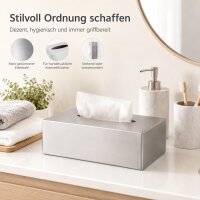 Testrut Axentia Kosmetiktücherbox aus Edelstahl matt