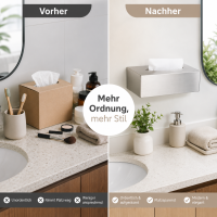 Testrut Axentia Kosmetiktücherbox aus Edelstahl matt