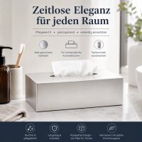Testrut Axentia Kosmetiktücherbox aus Edelstahl matt