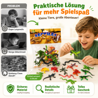 Reptilien Figuren Set 15-teilig für fantasievollen Spielspaß