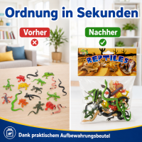 Reptilien Figuren Set 15-teilig für fantasievollen Spielspaß