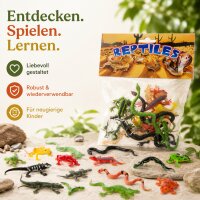 Reptilien Figuren Set 15-teilig für fantasievollen Spielspaß