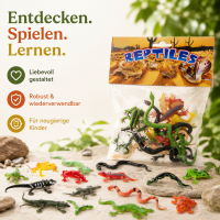 Reptilien Figuren Set 15-teilig für fantasievollen Spielspaß