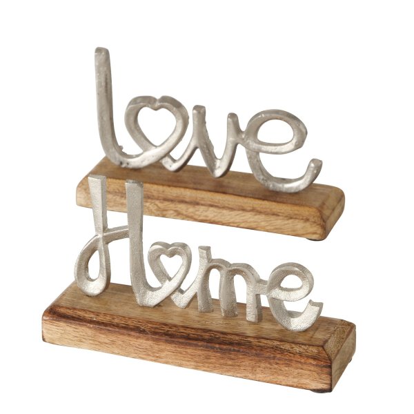Schriftzug 2er-SET HOME & LOVE