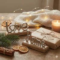 Schriftzug 2er-SET HOME & LOVE