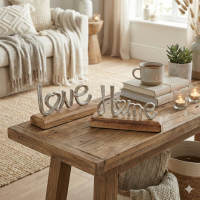 Schriftzug 2er-SET HOME & LOVE