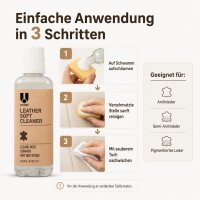 Leather Soft Cleaner für Anilin-; Semi-Anilin- und pigmentiertes Leder