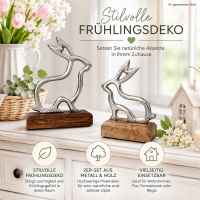 Ostern Dekofigur Hasen 2er-SET