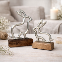 Ostern Dekofigur Hasen 2er-SET