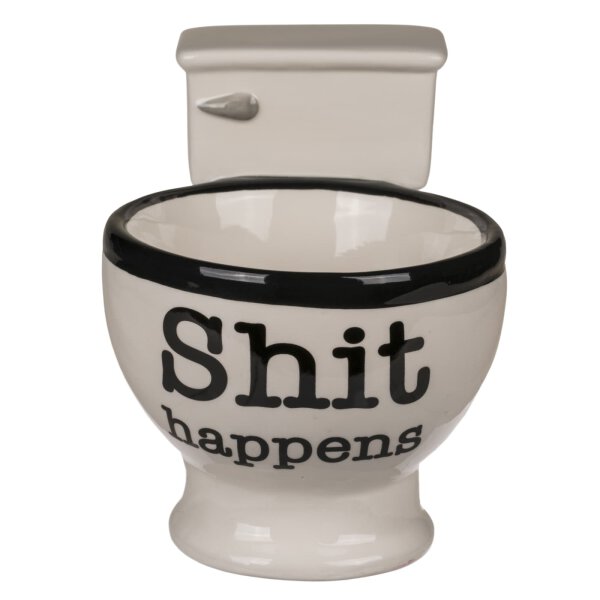 Kaffeebecher Shit Happens WC Kaffeetasse Becher Toilette Witziges Geschenk
