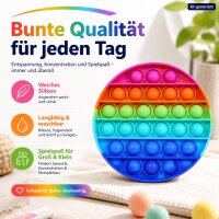 Fidget Pop Toy Rainbow Rund