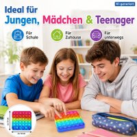 Fidget Pop Toy Rainbow Viereck
