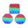 Fidget Pop Toy Rainbow Viereck