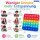 Fidget Pop Toy Rainbow Viereck