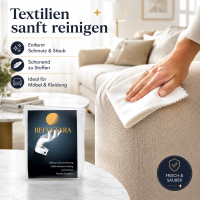 Polster Reinigungstuch Creme Natur Stofftuch Textilien schonend reinigen