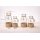 Vasen Glas mit jute 2er-SET