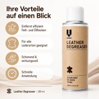 Leder Fleckenentferner Spray 200ml Beige - Metall Dose für Lederpflege