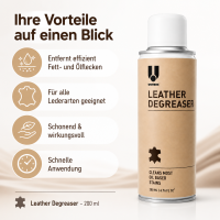 Leder Fleckenentferner Spray 200ml Beige - Metall Dose für Lederpflege