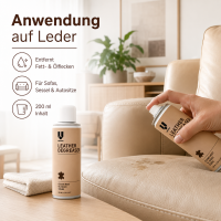 Leder Fleckenentferner Spray 200ml Beige - Metall Dose für Lederpflege