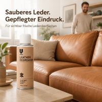 Leder Fleckenentferner Spray 200ml Beige - Metall Dose für Lederpflege