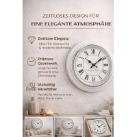 Boltze Home Wanduhr Yella - Analog