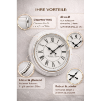 Boltze Home Wanduhr Yella - Analog