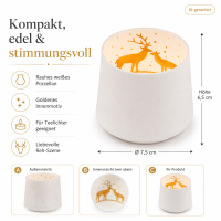 Living Schattenspiel Reh Gold