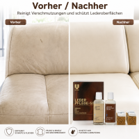 Uniters Leder Pflege Set Maxi für Ledermöbel (Anilin, Semi-Anilin und pigmentiertes Leder)