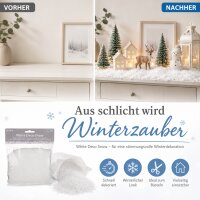 Weißer Deko-Schnee ca. 85 g – Kunstschnee für Winterdeko & Basteln