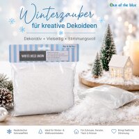 Weißer Deko-Schnee ca. 85 g – Kunstschnee für Winterdeko & Basteln