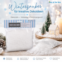 Weißer Deko-Schnee ca. 85 g – Kunstschnee für Winterdeko & Basteln
