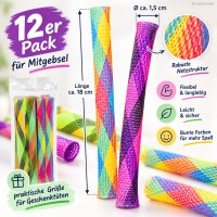 Hüpfstab 1,5cm 18cm Bunt Lila - Springschlauch für Mitgebsel