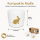 Eierbecher Ostern Hase Gold 2er-Set mit Geschenkkarton