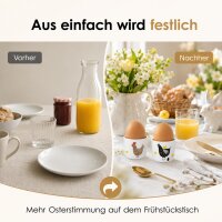 Eierbecher Ostern Huhn & Küken 2er-Set mit Geschenkkarton