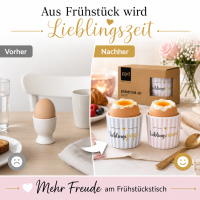 Eierbecher Lieblingspapi & Lieblingsmami 2er-Set mit Geschenkkarton